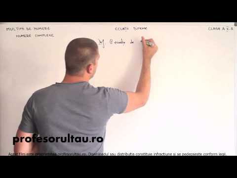 29   Multimi de numere   numere complexe   ecuatii binome   partea 1 - profesorultau.ro