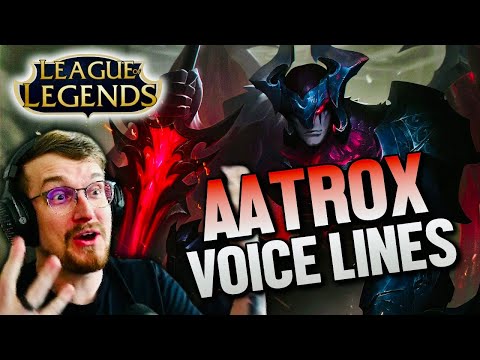 WoW Lore Nerd GEEKS OUT Over AATROX VOICE LINES! (League of Legends)