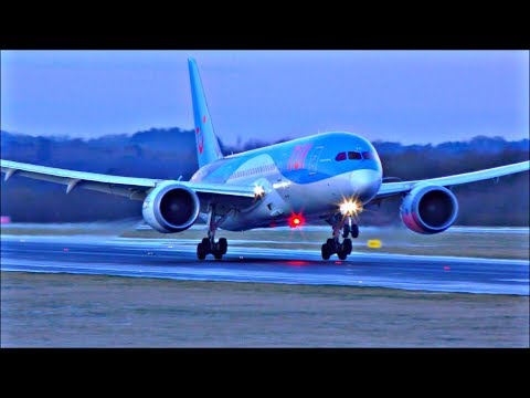 Spectacular Winter Morning Arrivals at Manchester Airport, RWY05R | 28/02/18