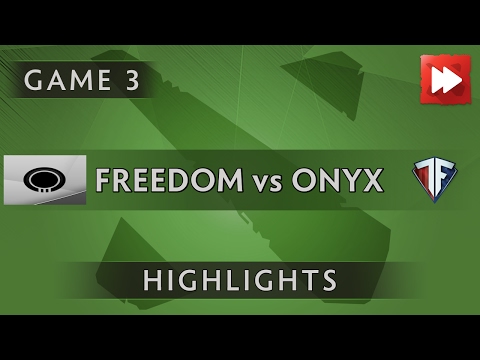Team Freedom Dota 2 vs Team Onyx [Game 3] Kiev Major - Dota Highlights