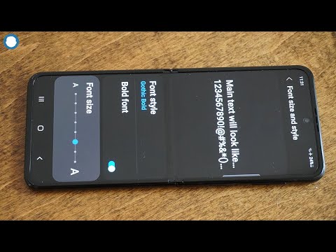 How To Change The Text & Font Size On Galaxy Z Flip 3 / Fold 3