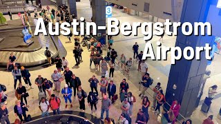 AUSTIN–BERGSTROM Airport AUS Gate to Uber 🇺🇸 Walk 4K 2024