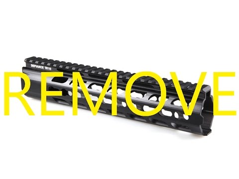 How to remove the Defiance TR110/TR113 Rail System from Krytac CRB/SPR