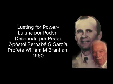 Apóstol Bernabé G García Lusting for Power-Lujuria por Poder 1980