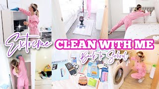 *EXTREME* CLEAN WITH ME & BACK TO SCHOOL PREP + HAUL // ULTIMATE CLEANING MOTIVATION