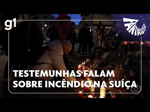 Fantástico: Testemunhas e sobreviventes contam sobre resgate de vítimas em incêndio na Suíça