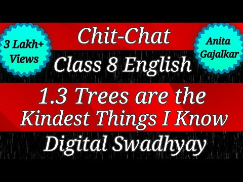 Chit-Chat and Margin questions Class 8 English 1.3 trees are the kindest things I know । std 8th 1.3