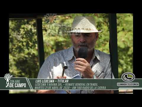 Luis Ledesma - Ledesma y Arana SRL - Martes 21 de abril de 2020 - Tandil