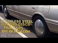 Racing disc hubcaps off Amazon.