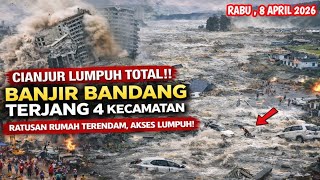 Download lagu CIANJUR COMPLETELY PARALYZED‼️ Flash Floods Hit 4 Districts — Hundreds of Houses Submerged, Acces... mp3