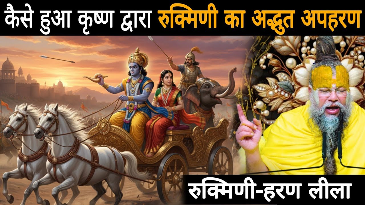 कैसे हुआ कृष्ण द्वारा रुक्मिणी का अद्भुत अपहरण-रुक्मिणी हरण लीला