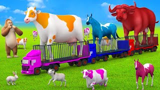 Download lagu Color Cows Crocodiles and Horse Farm Adventures Farm Animals Comedy Video Collection 3D Cartoons mp3