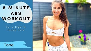 8 Minute ABS Workout for a Tight & Toned Core - At Home - Bodyweight Workout
