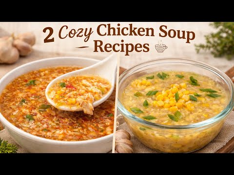 2 Cozy Chicken Soup Recipes That Instantly Warm You Up 🍲 (Must Try!)