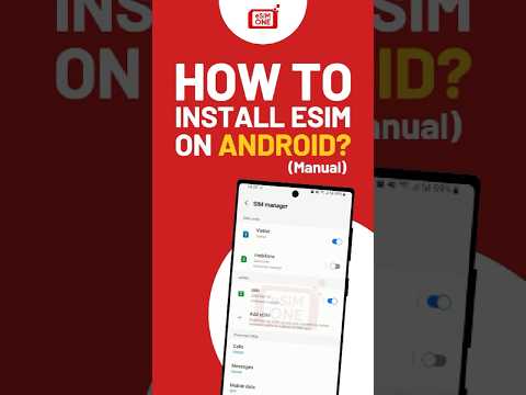 How to install eSIM on Android devices? (Manual) - eSIM ONE #esimone #howtosetup #esim #travelsim