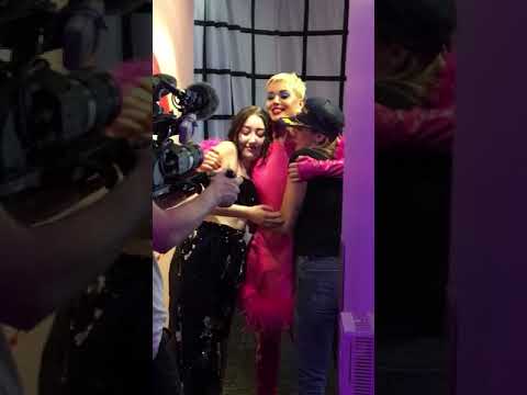 Katy Perry and Miley Cyrus Backstage NYC