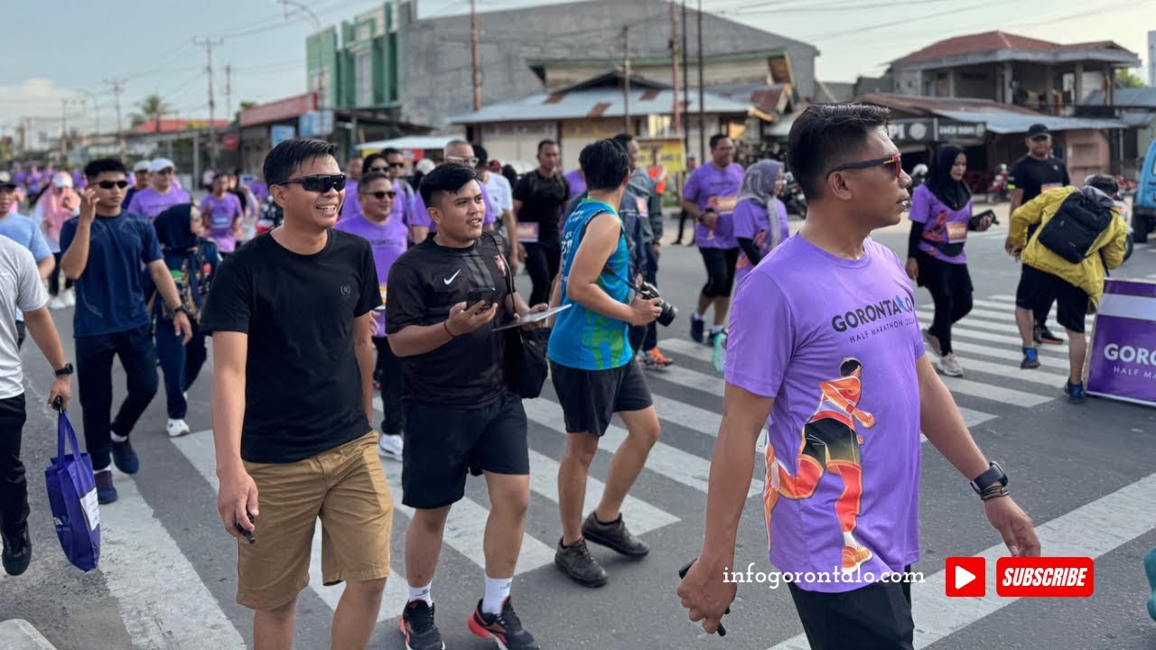 Ridwan Monoarfa Ikut Gorontalo Half Maraton 2024