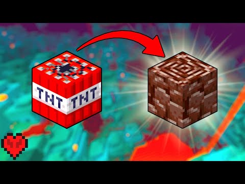 Converting TNT to Ancient Debris in Hardcore Minecraft