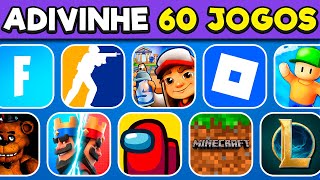 🎮 Adivinhe o Jogo em 3 Segundos | 60 Jogos para adivinhar | Mundo Quiz