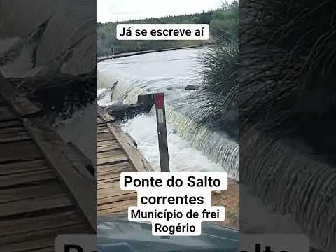 Ponte do Salto correntes município de frei Rogério SC #ponteantiga #natureza #turismo