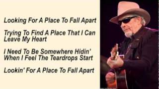 Merle Haggard - A Place To Fall Apart with Lyrics