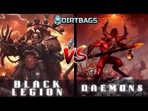 Black Legion VS chaos Daemons | Competitive Arks Of Omen | Warhammer 40k Battle Report