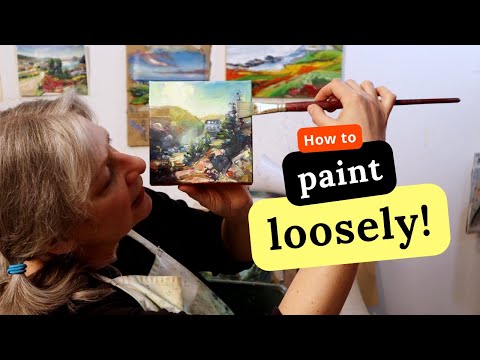 4 ridiculously EASY tips to paint more loosely