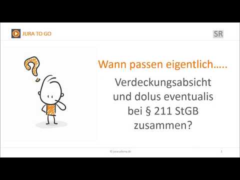 Jura2Go - Verdeckungsabsicht und dolus eventualis ► juracademy.de