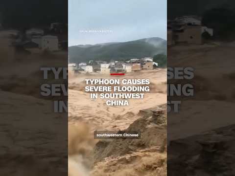 Typhoon causes severe flooding in southern China