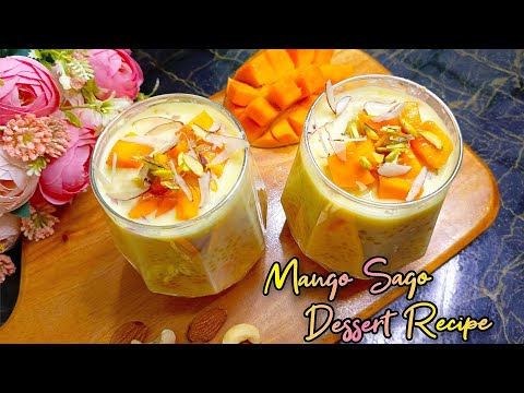 Mango Sago Dessert Recipe | Refreshing Summer Drink | Mango Sago Drink Recipe | Mango Dessert Recipe