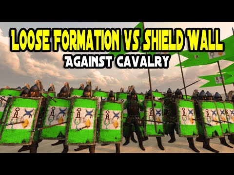 Mount & Blade 2: Bannerlord Loose Formation vs Shield Wall Against Cavalry Charge