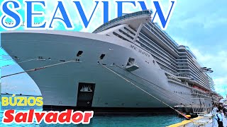 MSC SEAVIEW cruzeiro navio ‎⁨@cruzeiros2025⁩ Salvador ship Buzios Salvador saindo  #cruzeiro #cruise