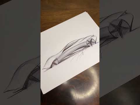 Designing a Blade Runner car | Car design tutorial #cardesign #viralshorts #shorts #tutorial