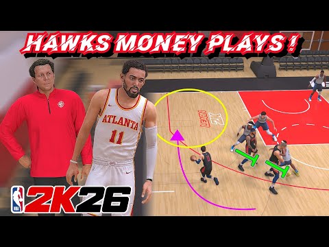 Best Pick & Roll Playbook In NBA 2K26 ! | Hawks Money Plays Tutorial