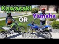 Kawasaki KLX110 Vs Yamaha TTR110 Best Dirt Bike For Kids 8 12