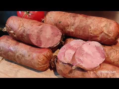 Kiełbasa szynkowa z piekarnika.