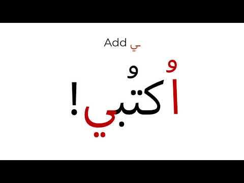 Basic Arabic Grammar - The imperative - الأمر