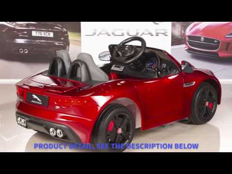 Jaguar F-TYPE 12V Kids Ride On Battery Powered Wheels Car with 2.4GHz RC Remote, Red
