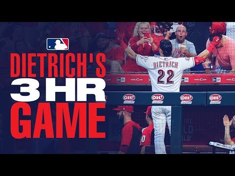 Derek Dietrich crushes three homers!