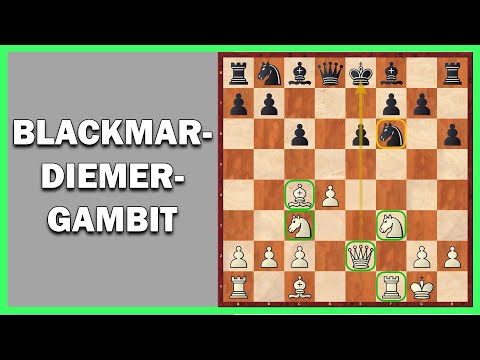 Winning with the Blackmar-Diemer Gambit || Emil Joseph Diemer vs. Kruszka || Waldkirch 1951