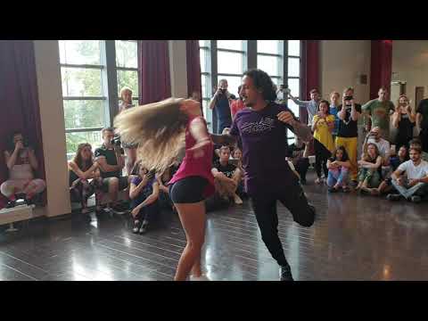 Carlos and Anastasia zouk demo at Russian Zouk Congress 2019