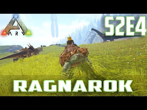 Let's Play ARK: Survival Evolved (Single Player Ragnarok)S2-Ep.4-Taming A Carbonemys With An Equus
