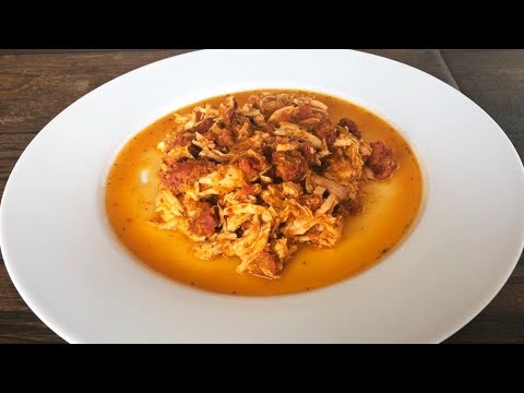 Pollo en salsa de Chorizo Video