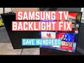 Replace Backlight LEDs on Samsung Curved 55” for $30 (UN55NU7300 / UN55NU7100 dim screen)