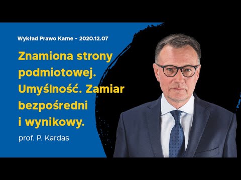 Wykład 10 z prawa karnego 07.12.2020   prof. dr hab.  Piotr Kardas