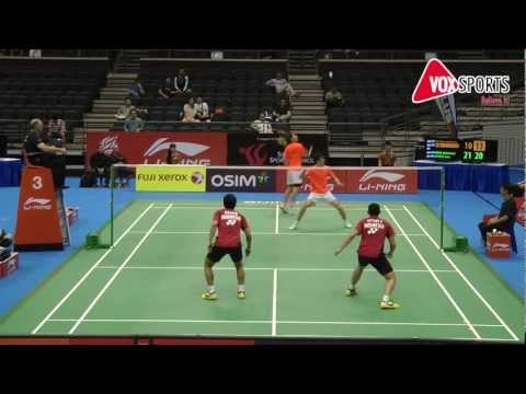 LNSO 2012 Men's Doubles Preliminaries YEO/YI(SIN) vs AHSAN/SEPTANO(INA)