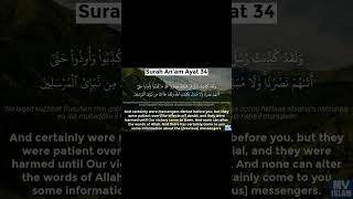 C-6 SurahAl-an'am verse 33 to 35 ... #learn #findpeace #holyspirit #godsgift...