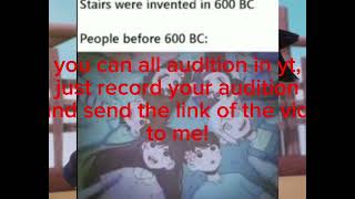 loud noises warning! | casting call