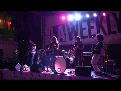 Salt Petal performs on the LA Weekly Stage during Chinatown Nights..