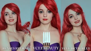 Lenses review: Vcee Devil blue from Vceebeauty